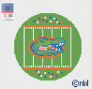 Florida Football Field Round Canvas-1