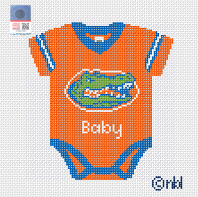 Florida Baby Onesie Needlepoint Canvas