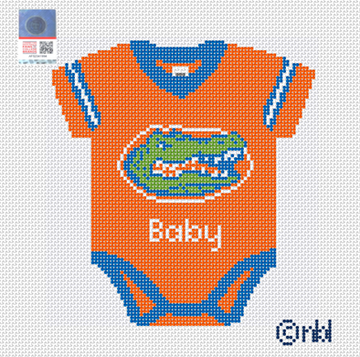 Florida Baby Onesie Needlepoint Canvas
