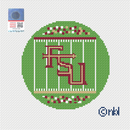 Florida State Football Field Round Canvas-1