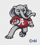 Alabama Big Al Football Ornament-1