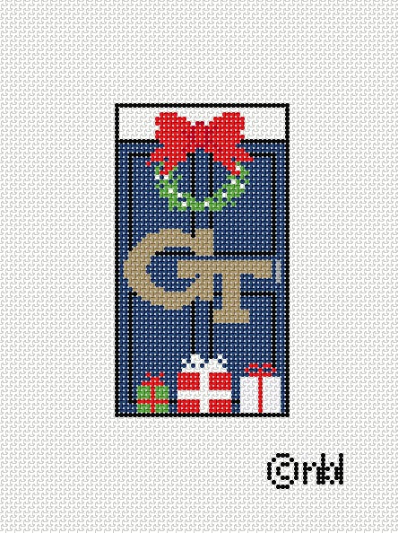 Georgia Tech Christmas Door