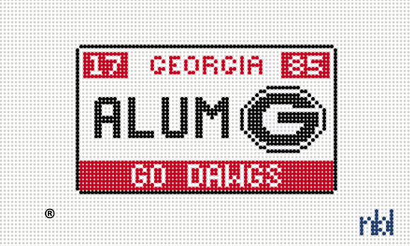 Georgia License Plate- ALUMNI