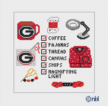 Georgia Stitch Retreat Needlepoint Canvas