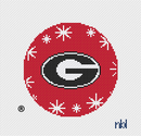 Georgia Snowflake Christmas Ball-1