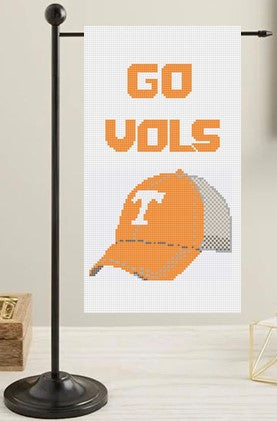 Tennessee Hat Go Vols Mini Flag Kit - Needlepoint by Laura