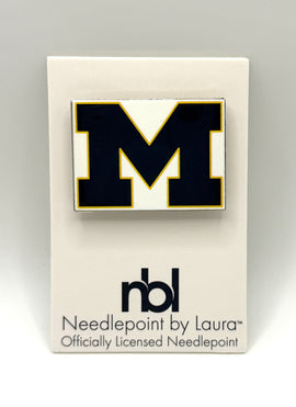 Michigan Needleminder, 1.5" Soft Enamel