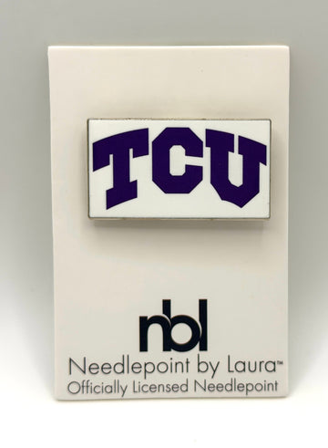 TCU Needleminder, 1.5" Soft Enamel