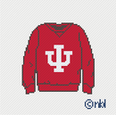 Indiana Sweatshirt Needlepoint Canvas-1