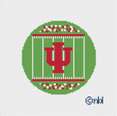 Indiana Football Field Round Canvas-1