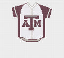 Texas A and M Baseball Jersey Needlepoint Canvas-1