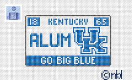 Kentucky License Plate- Alumni