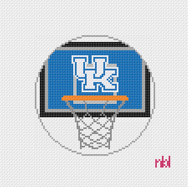 Kentucky Basketball Net Needlepoint Canvas