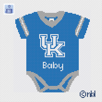 Kentucky Baby Onesie Needlepoint Canvas