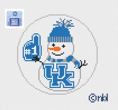 Kentucky Snowman 4 inch round