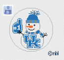 Kentucky Snowman 4 inch round-1