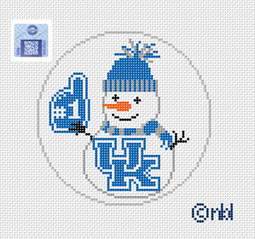 Kentucky Snowman 4 inch round
