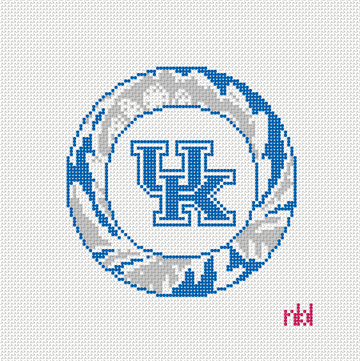 Kentucky Wildcats Round Needlepoint Canvas, 4 in., 18 Mesh
