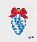 Kentucky On Repeat Bow Light Bulb 18 Mesh Needlepoint Canvas, 3x4.75-1
