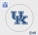 Kentucky Logo Round Canvas-1