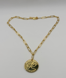 Lisi Lerch x NBL Needlepoint Stitcher Tag Necklace- 18K Gold Plated-3