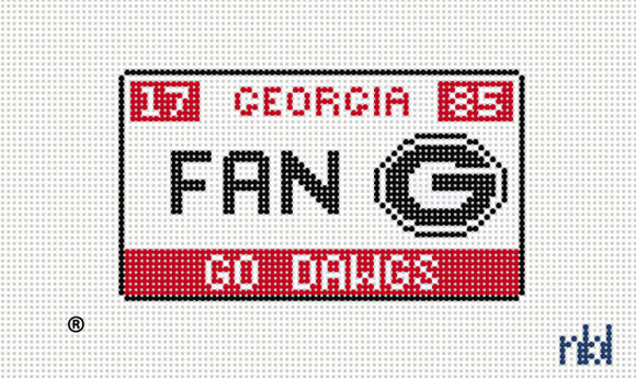 Georgia License Plate- FAN