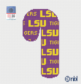 LSU Candy Cane Purple