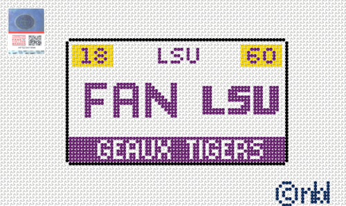 LSU License Plate- FAN