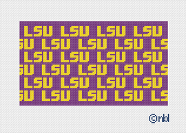 LSU Purse Insert- 18 mesh