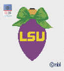 LSU Christmas Bow Light Bulb green bow-1