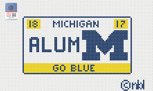 Michigan License Plate- ALUMNI