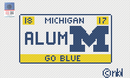 Michigan License Plate- ALUMNI-1