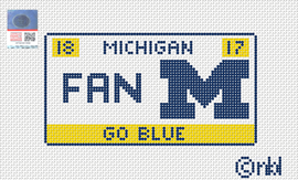 Michigan License Plate- FAN