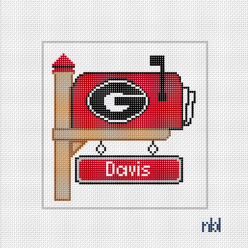 Georgia Mailbox Needlepoint Canvas- personalized