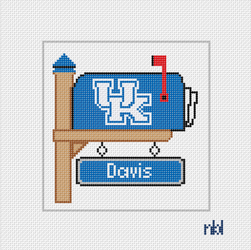 Kentucky Mailbox Needlepoint Canvas- personalized