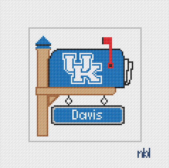Kentucky Mailbox Needlepoint Canvas- personalized