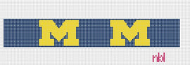 Michigan Key Fob - Needlepoint by Laura