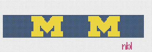 Michigan Key Fob - Needlepoint by Laura