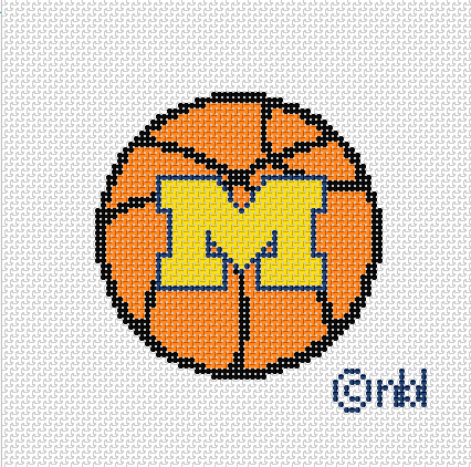 Michigan Basketball on 13 mesh