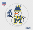 Michigan Snowman 4 inch round-1