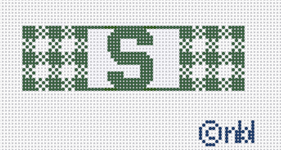 Michigan State Gingham Fob
