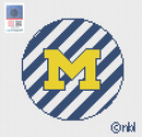 Michigan 4 inch striped circle-1