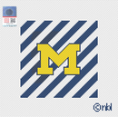 Michigan Stripe Needlepoint Canvas-1