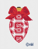 NC State On Repeat Bow Light Bulb 18 Mesh Needlepoint Canvas, 3x4.75-1