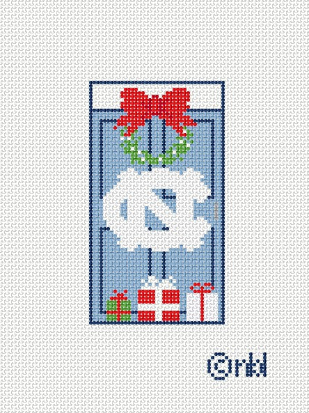 North Carolina Christmas Door