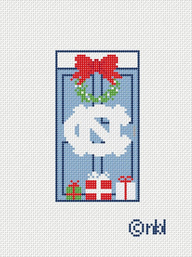 North Carolina Christmas Door