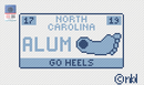 North Carolina License Plate- ALUMNI-1