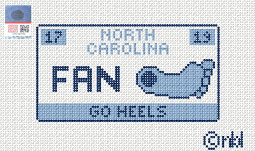 North Carolina License Plate- FAN