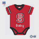 North Carolina State Baby Onesie Needlepoint Canvas-1