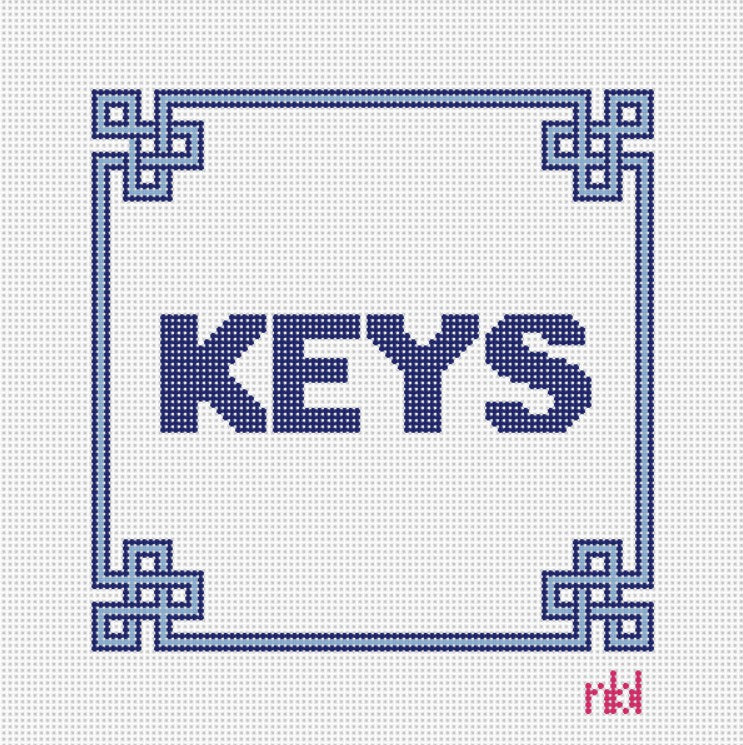 Keys 6 by 6 - Needlepoint by Laura